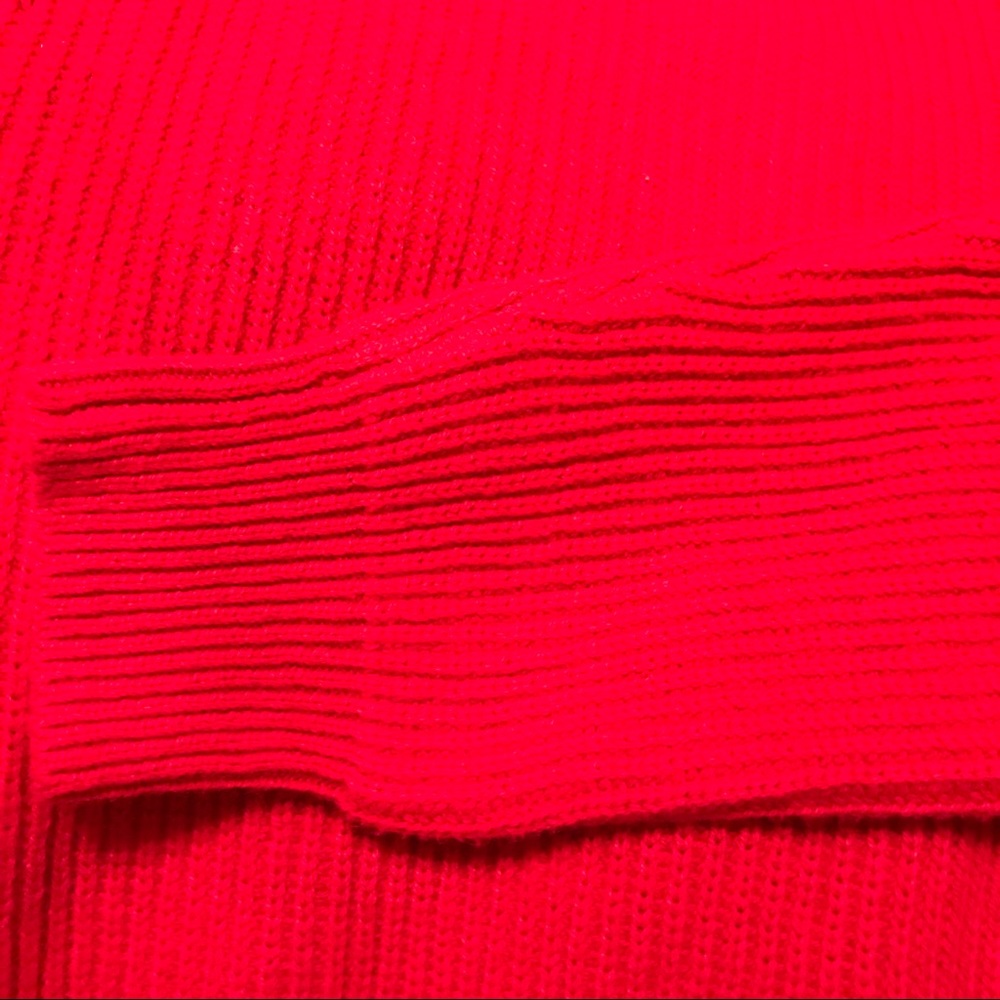 PHILOSOPHY V-NECK GOLD GROMMET RED SWEATER SIZE M - Picture 5 of 8